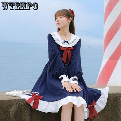 Frühlings- und Herbst-Damenkleid Langarm Einfarbiges Kleid Lockeres Vielseitiges Kleid Modedesign Kleid