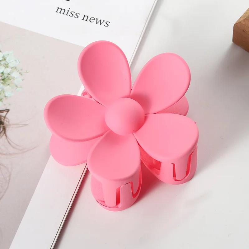 New Flower Hair Clips For Women Sweet Hair Claw Ponytail Clips Hair Holder Fashion Barrette Girls Headwear Hair Accessories