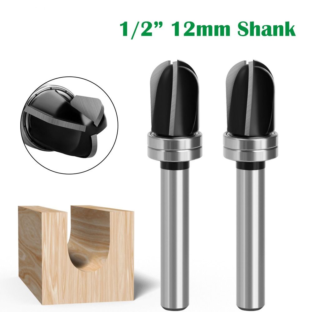 

Фреза с круглым носом, долбежный резец, 12 мм, 1/2 дюйма, хвостовик, гравировальный станок, фреза, деревообрабатывающий инструмент