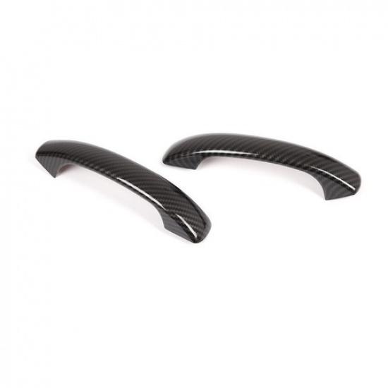Car Side Door Handle Cover Trim For Smart ForTwo 2007-2015 Carbon Fiber ABS 2PCS
