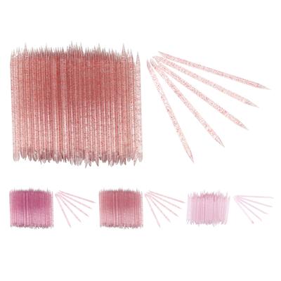 100pcs Disposable Nail Cuticle Pusher Double End Cuticle Manicure Pedicure Sticks