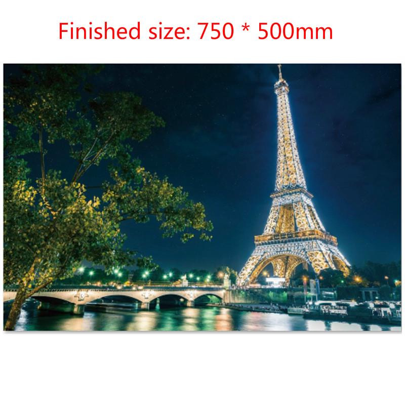 

Ночной вид на Железную башню Взрослая головоломка 1000 деталей Детские развивающие сложные головоломки Игрушки 1set