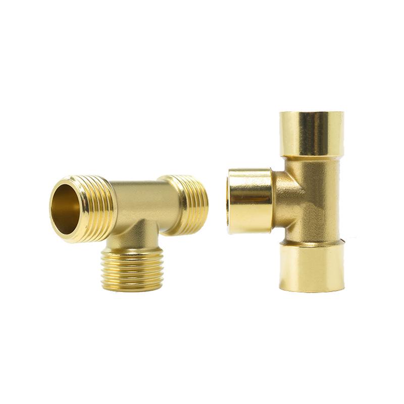 Pneumatischer Vollkupfer-Dreiwegehahn mit Innen-/Außengewinde, 1/2", 2", 3", 4" und 1" Optionen