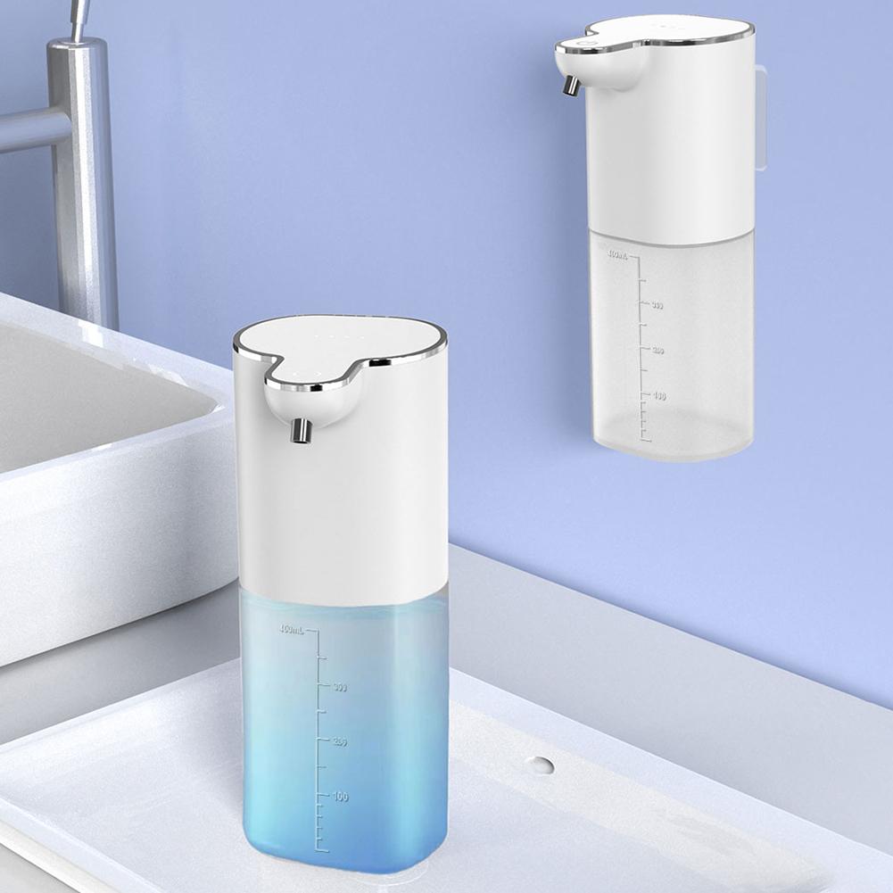 400ml Automatic Soap Dispensers Wall Mounted Touchless Hand Soap Dispenser USB Charging Infrared Sensor for Bathroom Kitchen