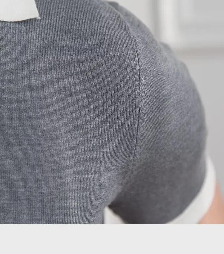 Trendy Japanese Men's 2023 Summer Polo Shirt - Solid Color, Short Sleeves