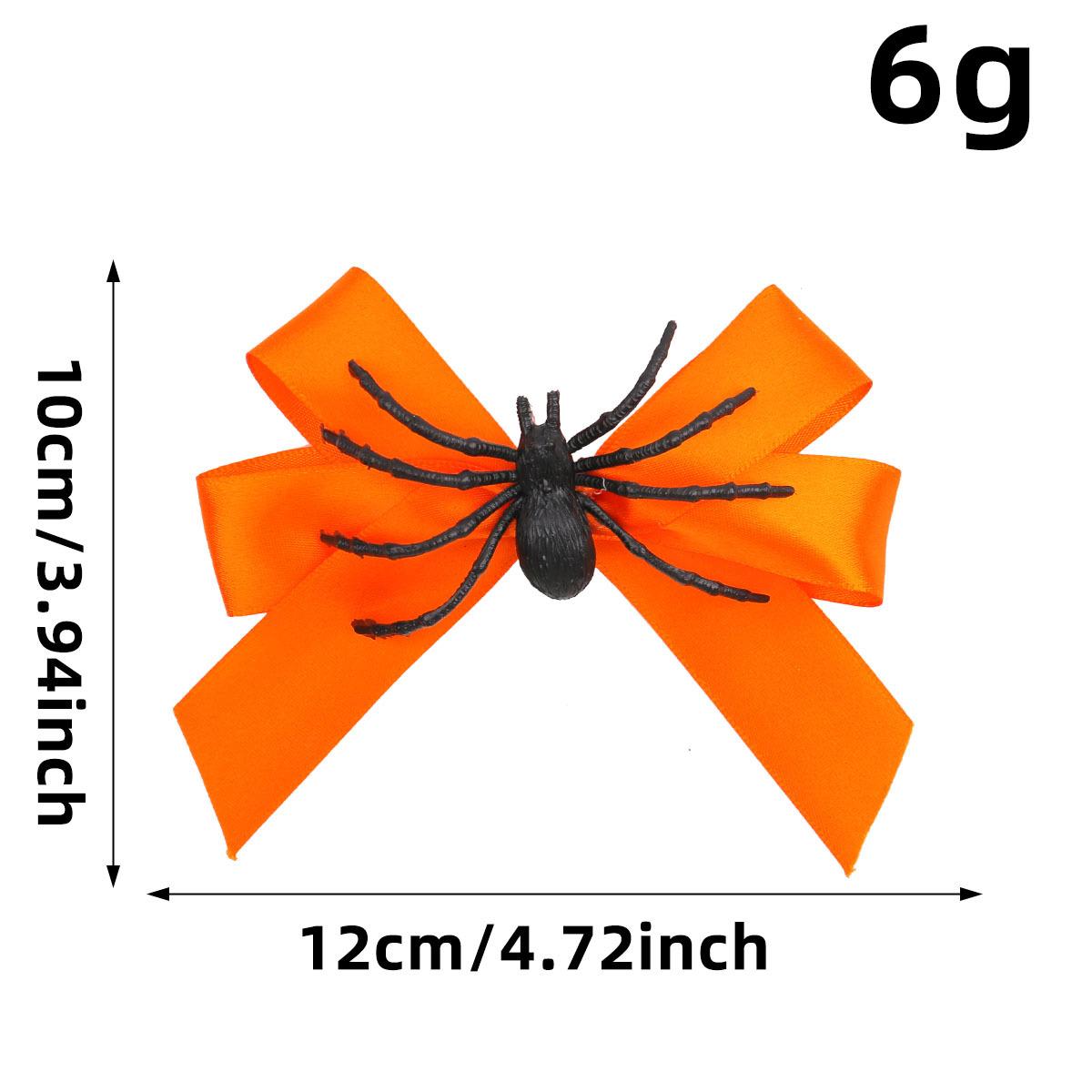 

Spider Bow Hairpin Polyester Halloween Hair Clip Personalized Side Clip Halloween Funny Hair Accessory For Halloween Party Hair XXS оранжевый
