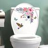 DIY Flowers Toilet Seat Beautiful Durable Wide Application Novelty Creative Sticker