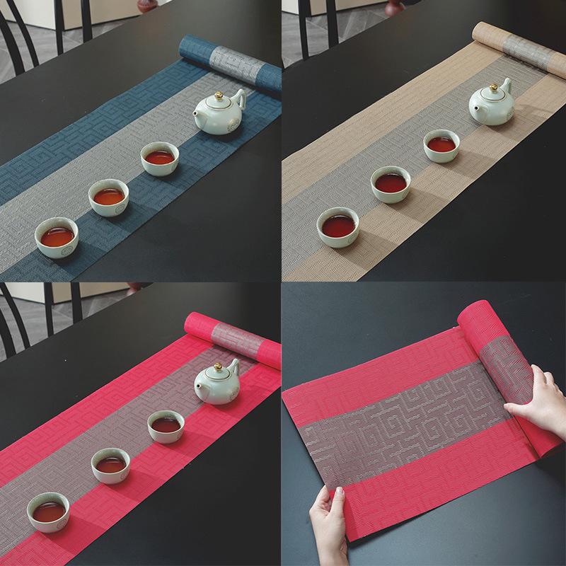 Chinese Zen Tea Ceremony Waterproof Table Runner and Mat