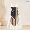 Women Plus Size Two Piece Set V Neck Strappy Flared Dress Short Sleeve Draped Cardigan American Eagle Printed