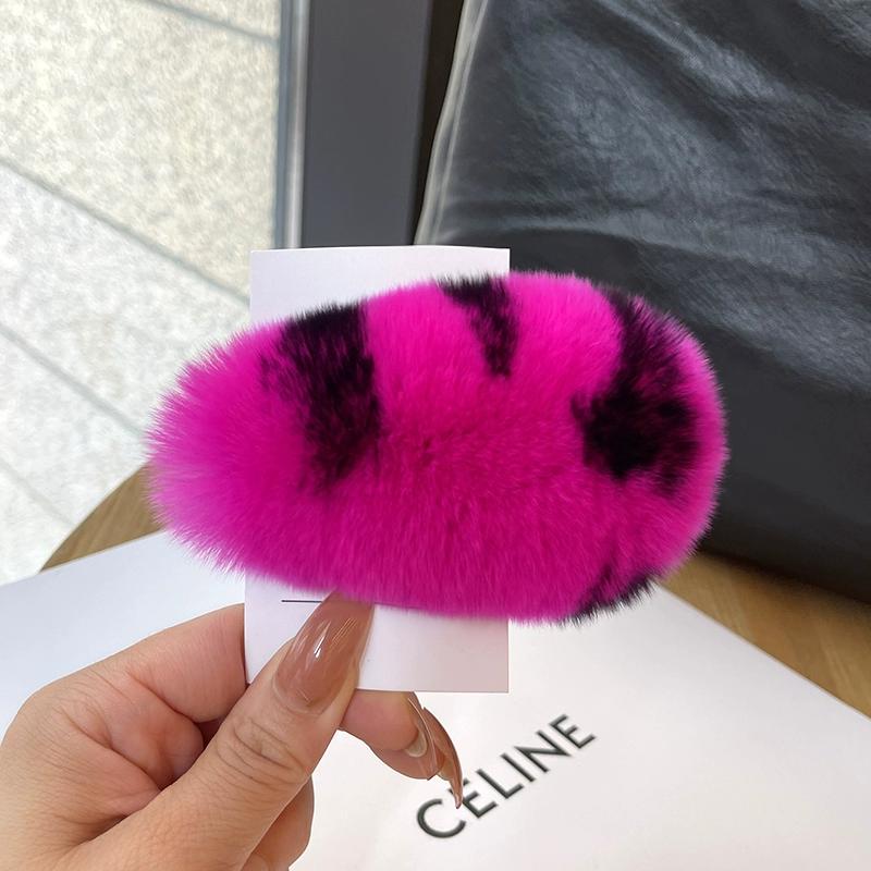 

Настоящая выдра, кроличья шерсть, большие заколки для волос, открытка для волос, корейская супер фея, плюшевое украшение для волос, милый меховой зажим с краями карты