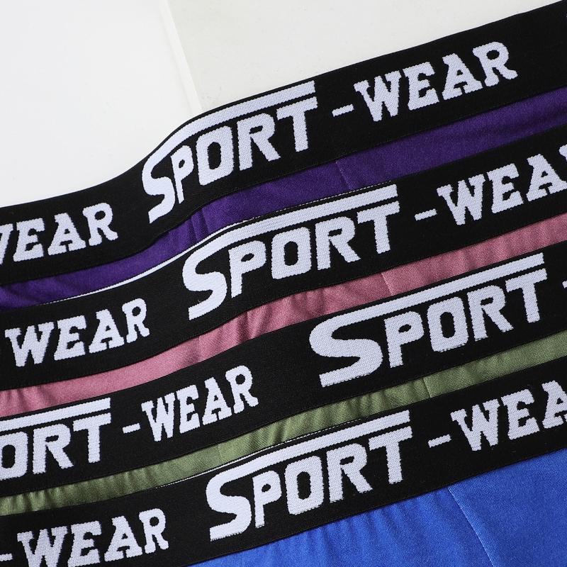 High Elasticity Four Corner Boxer Shorts for Men Breathable Fashionable Flat Angle Underwear