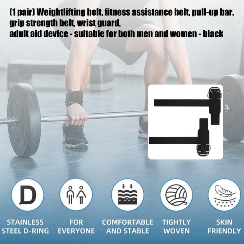 Wygodne Paski na Nadgarstek Fitness Poprawiają Chwyt do Podnoszenia Ciężarów Podciągania Mężczyźni Kobiety Trening na Siłowni