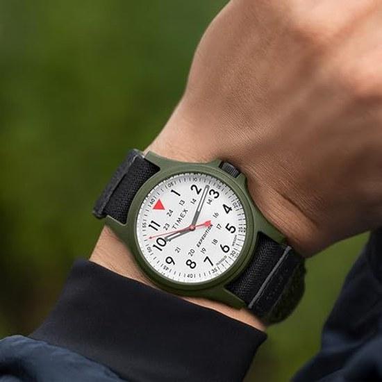TIMEX Watch Expedition Acadia Fast Wraps Gray Dial Resin Mineral Glass Quartz 40MM America Wristwatch Brand TW4B29300 Unisex Navy