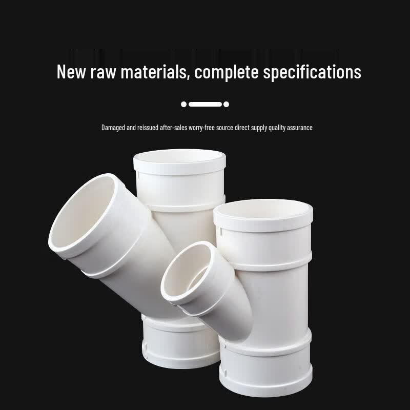 Saizesi PVC 45-Degree Drainage Y-Connector