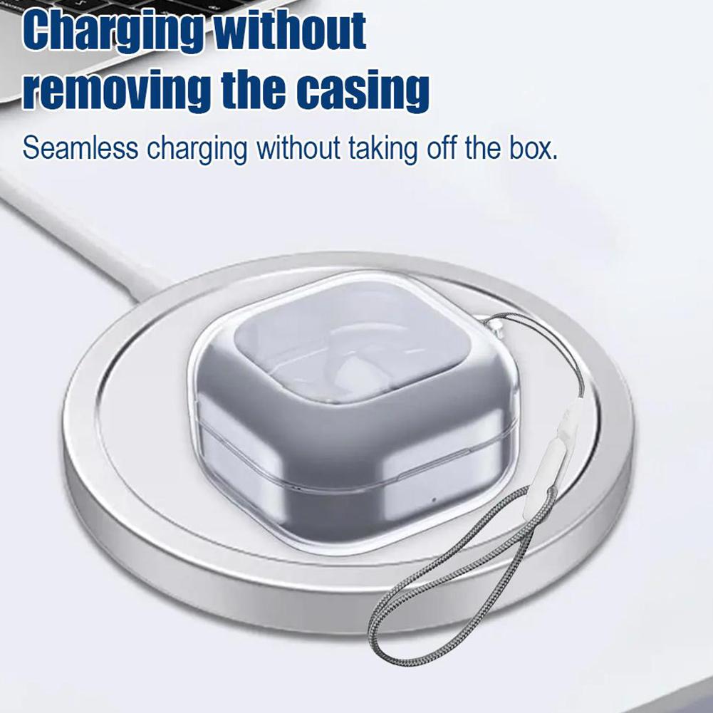 Anti-drop Earphone Case For Samsung Buds 4 /4 Pro Transparent TPU Anti-scratch Headphone Cover Simple Earphone Shell