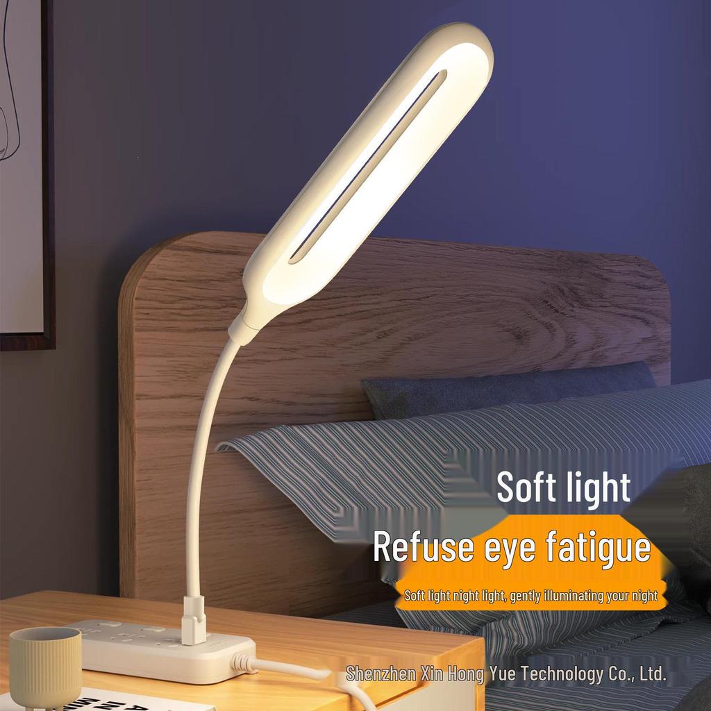 LED Smart Voice-Control Night Light: Eye-Friendly USB Lamp for Dorms and Baby Feeding