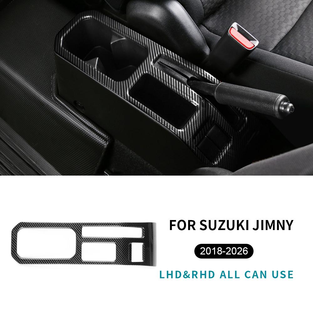 Handbrake Panel Cover For Suzuki Jimny 2018 2019 2020 2021 2022-26 3-Door Center Console Trim Interior Sticker Car Accessories