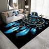 Lebendiger Traumfänger Bereichsmatte Buntes Federblumen Design Matte für Wohnzimmer Schlafzimmer Heimmatte Teppiche für Wohnzimmer Dekor