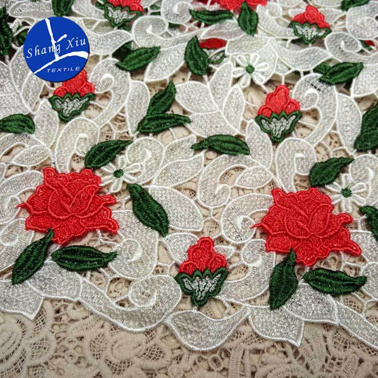 Water Soluble, Lace, Fabric, Color Embroidery, Embroidery Cloth, Full Embroidery, Three-Dimensional, Hollow, High-End, Heavy Industry