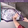 Transparente Vinyl-Aufbewahrungsbeutel mit Reißverschluss (3 Pack) 40L Robuste Aufbewahrungstaschen für Pullover, Decken, Bettdecken, Bettwäschesets und vieles mehr