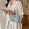 Small-scale Bag with A Slanted Shoulder Strap, Exquisite Korean-style Handbag with A Small Square Shape.