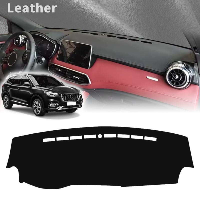 Fit for MG HS EHS 2018- PHEV Dashmat Dashboard Cover Pad Protective Carpet DashMat Sunshade Car Accessories Leather