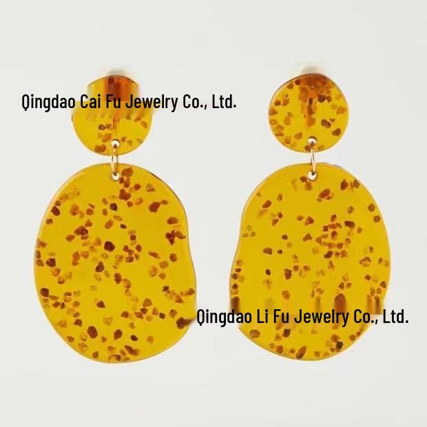 Snowflake Resin Dangle Earrings