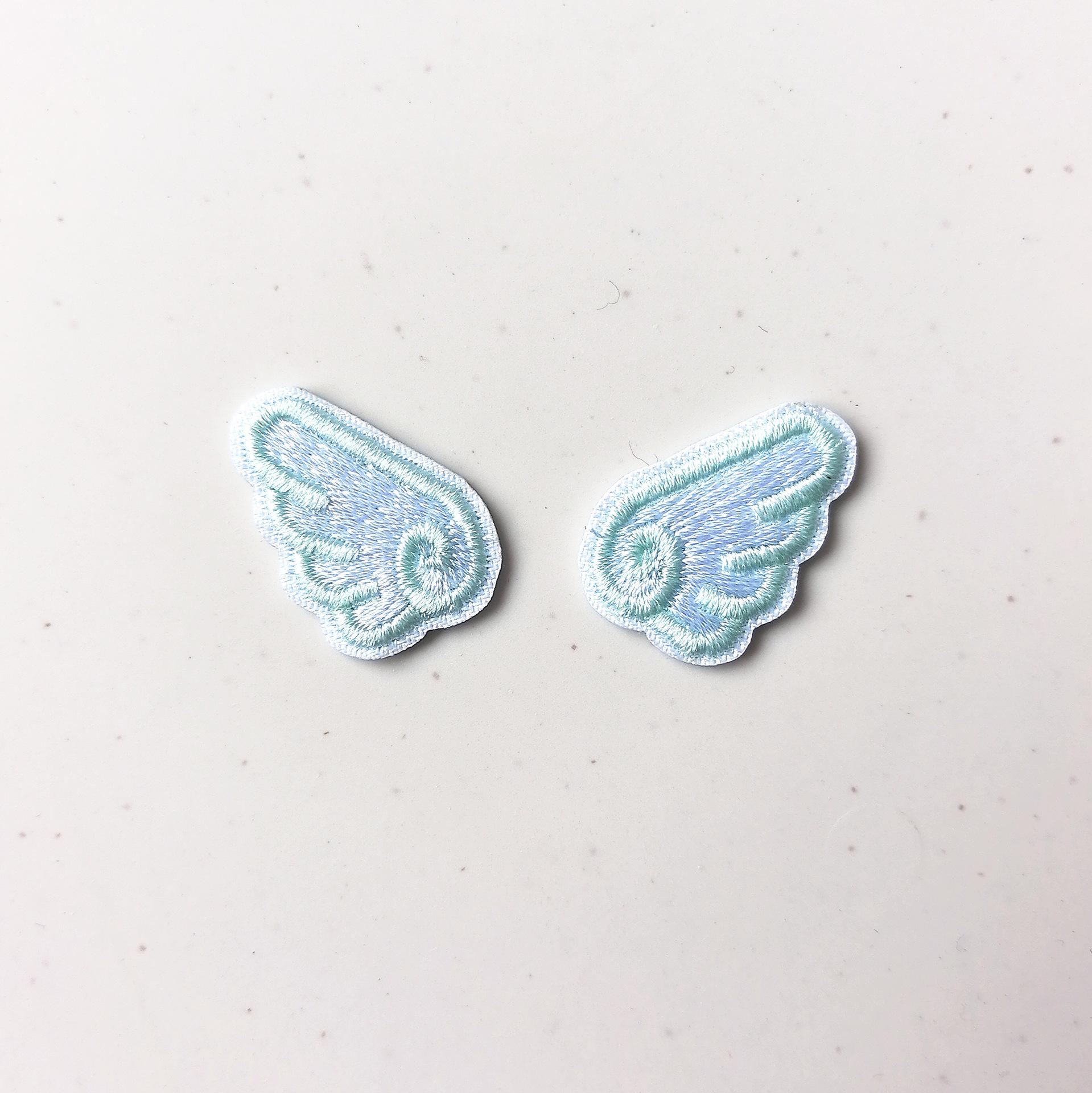 Handmade Small Wings Embroidered Iron-on Cloth Patch