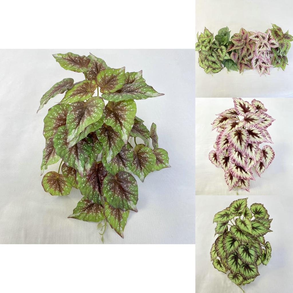 Artificial Begonia Wall Mounted Plant For Photography Props And Home Decor