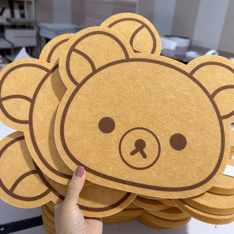 

Cartoon Felt Board Kawaii Bear Wall Sticker Message Board Po Board Dolls Hanging Board Wall Home Decoration 30x24cm