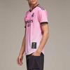 Y-3 Real Madrid T-Shirts Men's Pink V-neck Moderate Straight Fit HI3984