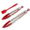 Silicone High-Temperature Resistant Tongs - Ideal for Grilling, Frying, and Bread - Stainless Steel Kitchen Tool
