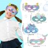6/8/10/12/16 Pcs Party Supplies Cartoon Mermaid Paper Glasses Paper Colorful Party Masks Animal Paper Masks Birthday Party