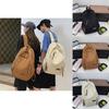 Simple Solid Color Letter Decoration Large Capacity Student Backpack For Teen Students