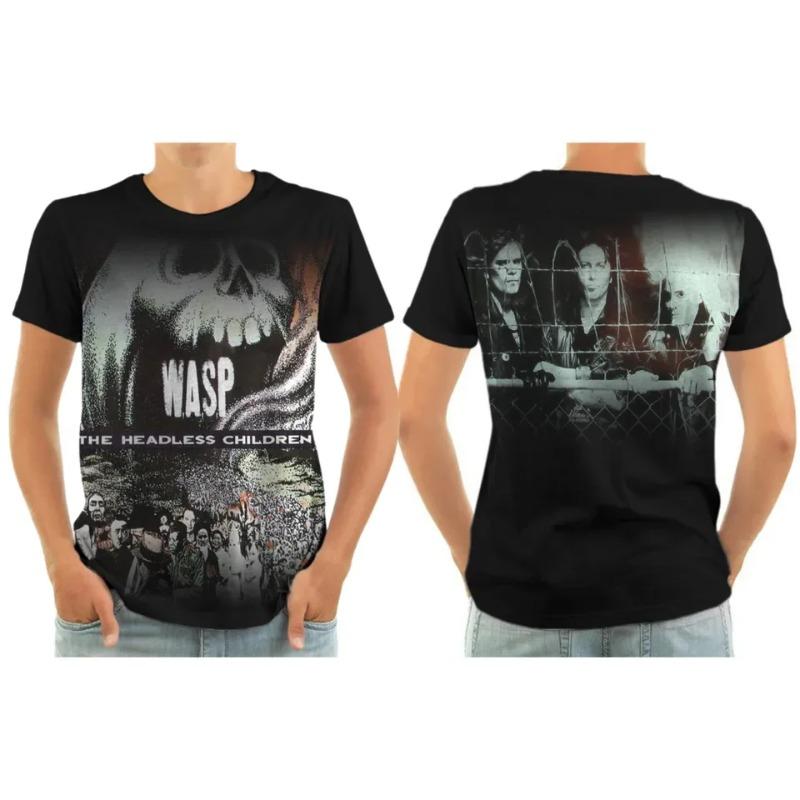 T-shirts Rock W.A.S.P Impression 3D Streetwear Hommes Femmes Mode Manches Courtes T-shirt Hip Hop T-shirts Enfants Hauts Vêtements Homme