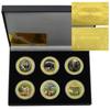 Six Colored Animal Collection Commemorative Coins, Collection Gifts, Commemorative Medals, and Badges, Gift Box Set