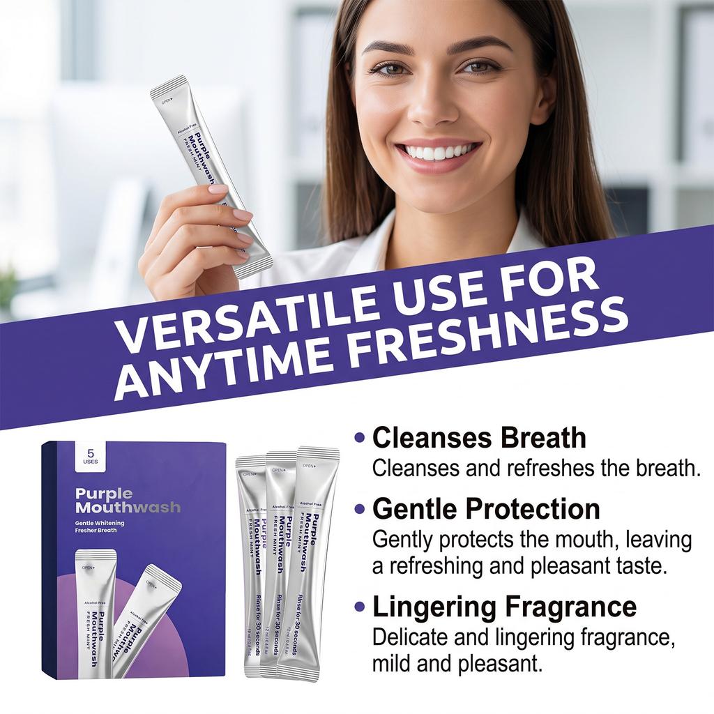 Fresh Mint Portable Mouthwash Gentle Clean Teeth Bad Breath Care Daily Oral Hygiene