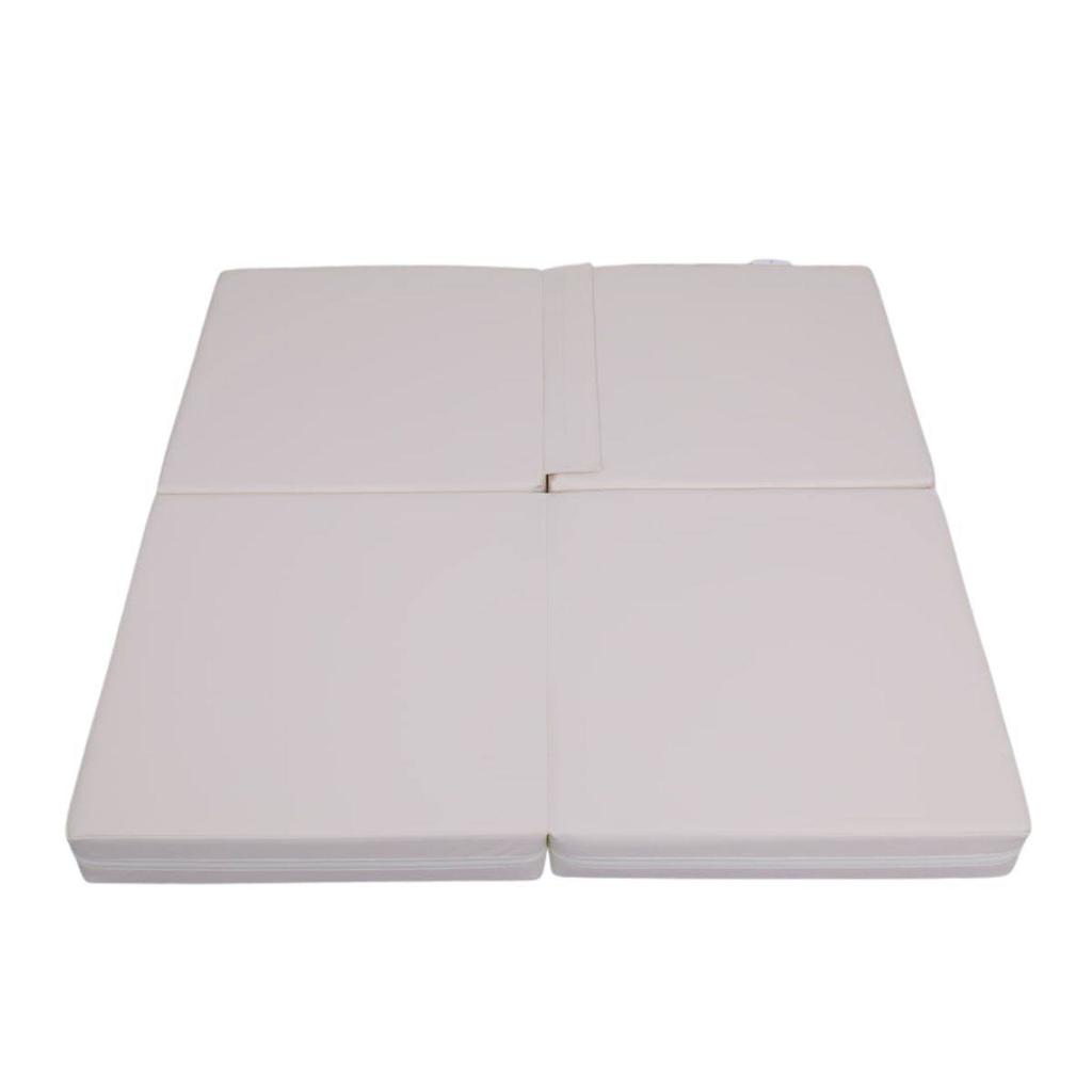 Gymnastic Mattress Satellite Pu 100X100X10 Cm - Four-Piece White