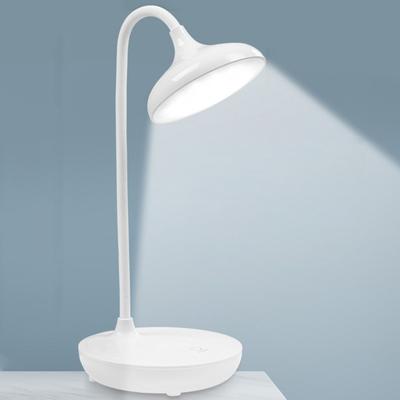 Desk Lamp Flexible Hose Design Flicker-Free Eye Protection Non-Glaring Ultra-Bright Illumination ABS Blue-light Free LED Night Lamp with USB Cable