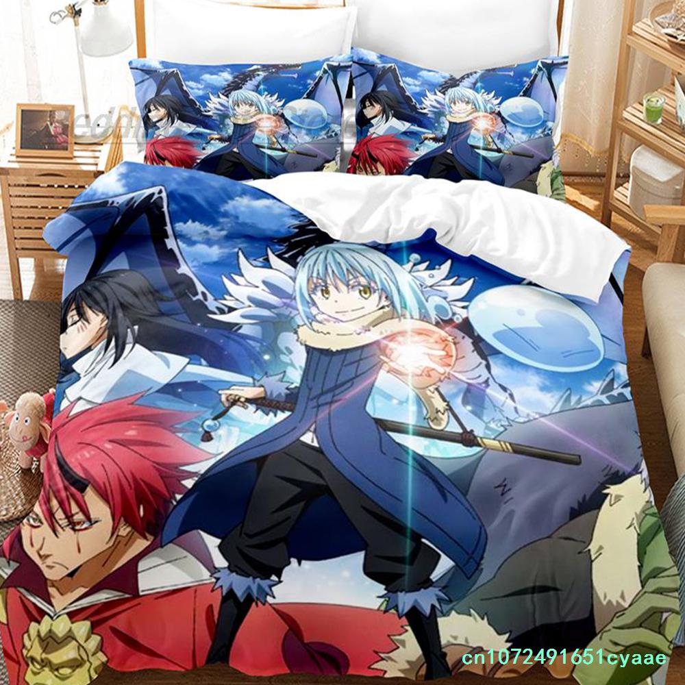That Time I Got Reincarnated As A Slime Bedding Set Single Twin Full Queen King Size Bed Set Aldult Kids 3D Print Anime Cartoon