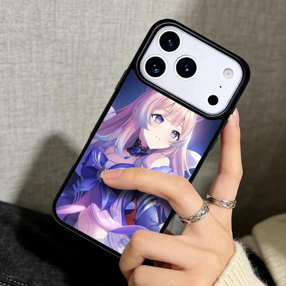 Capa Case for iPhone 17 Air 16 Pro Max 15 Plus 11 13 Mini 14 12 Back Phone Cover Sangonomiya Kokomi Genshin Impact