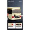 1/32 Scale Toyota Coaster Luxury Business Car Alloy Metal Die Cast Model Car Sound & Light Children Toy Gift for Kids Boy Present