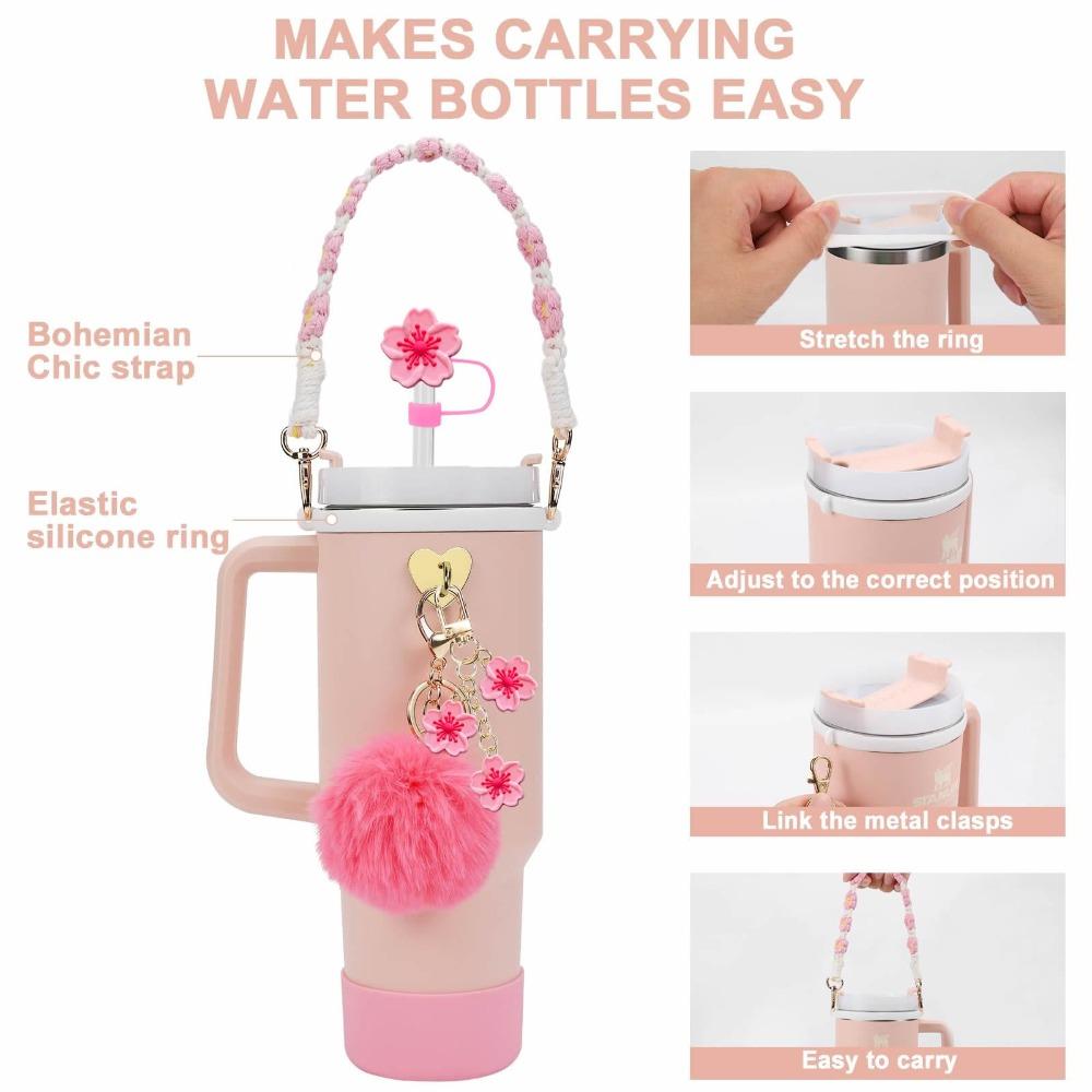 7PCS 30&40 Oz Cup Bottle Bottom Sleeve Water Bottle Accessories  for Stanley Cup Accessories Set