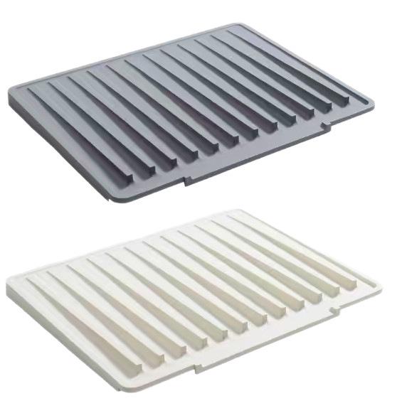 Silicone Drainage Dish Drying Mat & Heat-Resistant Countertop Pad