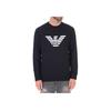 Emporio Armani Logo Print Pullover Sweatshirt Men Sweatshirts Dark-Blue 8N1MR6-1JRIZ-F904