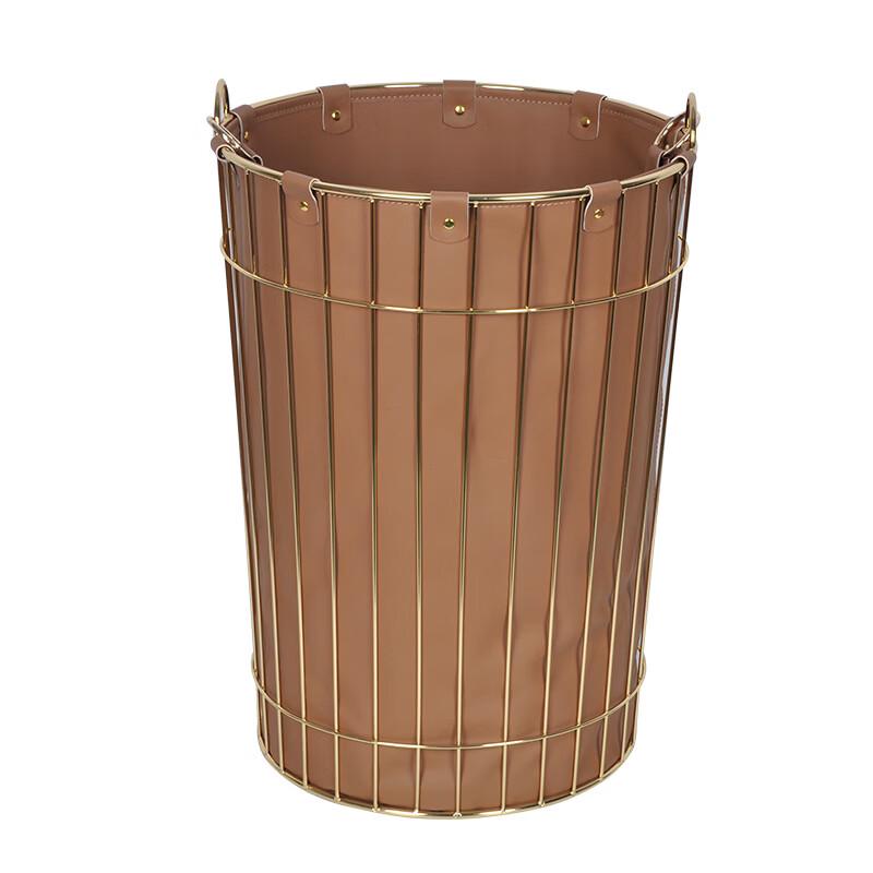 Handun Modern Leather Laundry Hamper