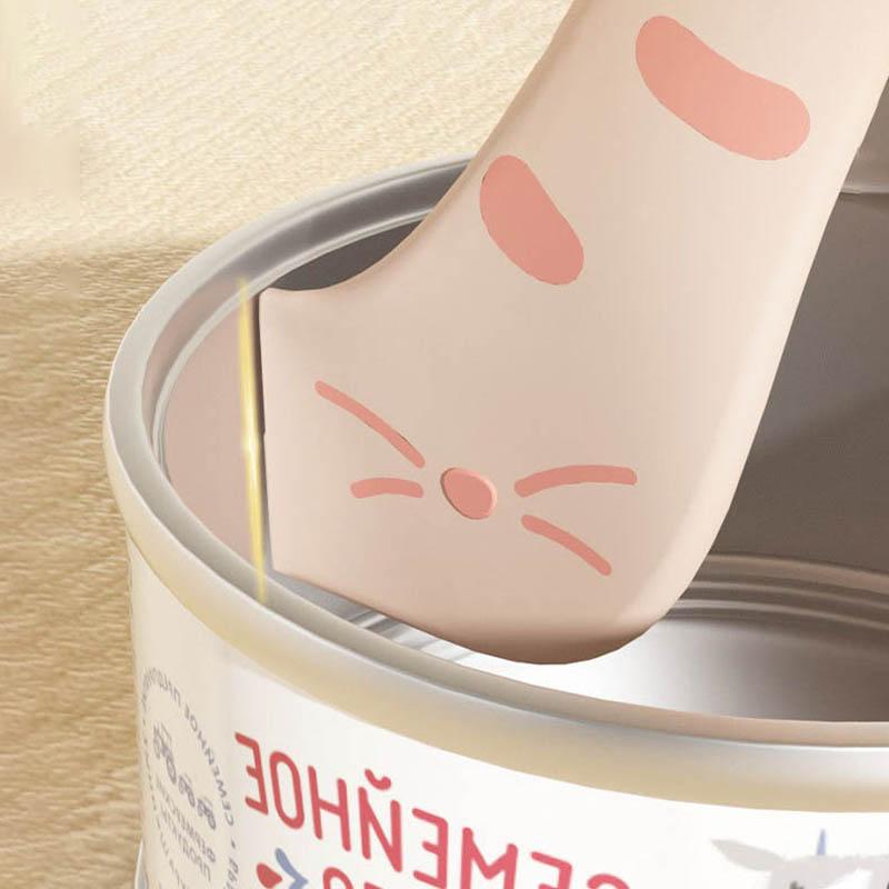 Multifunctional pet feeding spoon fresh-keeping sealed lid can opener wet food feeding spoon silicone pet can sealed lid