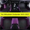 Car Floor Mats For Mitsubishi Outlander 2025 2024  (5 Seater) Auto Interior Carpets Cover Accessories Rugs Foot Waterproof