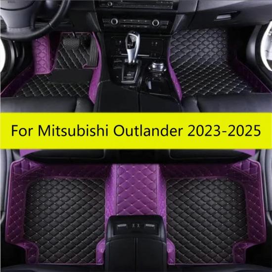 Car Floor Mats For Mitsubishi Outlander 2025 2024 (5 Seater) Auto Interior Carpets Cover Accessories Rugs Foot Waterproof