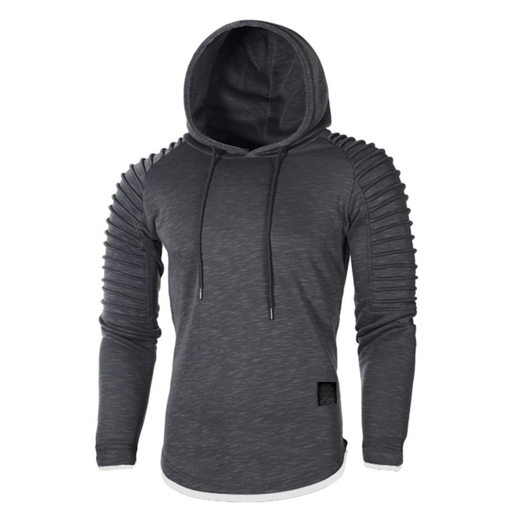 Men‘s Long Sleeve Winter Casual Sweatshirt Hoodies Top Blouse Tracksuits